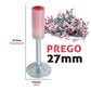 Ferramenta Kit Pistola de Fixação Finca Pino com 220 Pregos