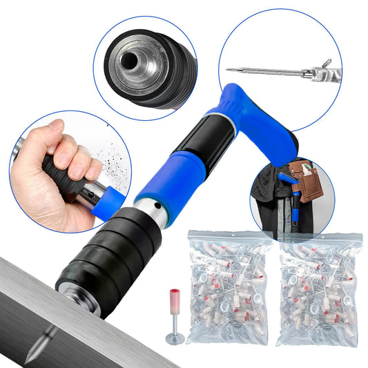 Ferramenta Kit Pistola de Fixação Finca Pino com 220 Pregos